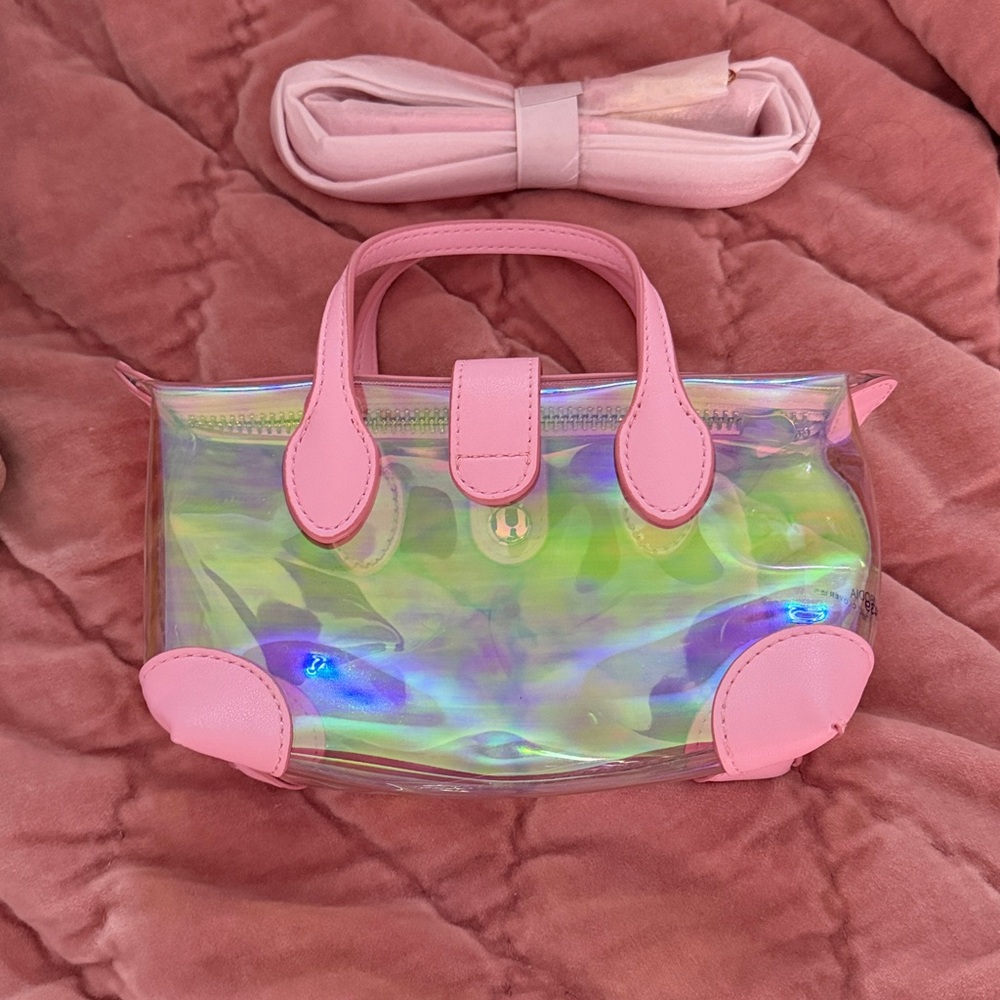 Stoney Clover Lane Pouchette Crossbody Bag 01 in Pink Iridescent - Picture 2 of 7